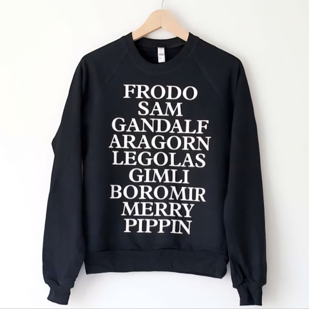 J.R.R. Tolkien The Lord Of The Rings Fellowship Fan Merch Unisex Sweatshirt